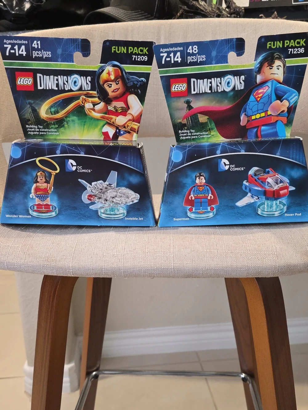 Lego Dimensions Wonder Woman & Superman Fun Pack Sets 71236 And 71209